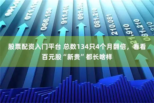股票配资入门平台 总数134只4个月翻倍，看看百元股“新贵”都长啥样
